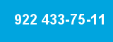 922 433-75-11